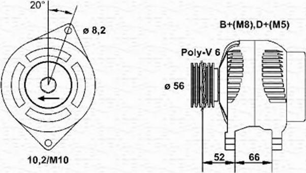 Magneti Marelli 943356973010 - Alternator autospares.lv