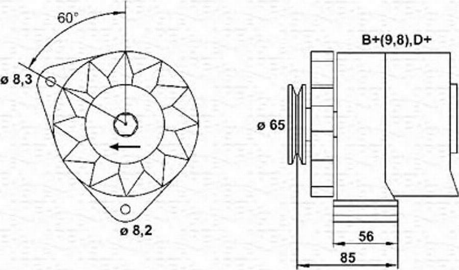 Magneti Marelli 943356447010 - Alternator autospares.lv