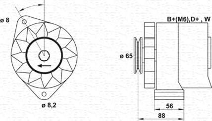 Magneti Marelli 943356408010 - Alternator autospares.lv