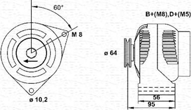 Magneti Marelli 943356566010 - Alternator autospares.lv