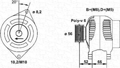 Magneti Marelli 943356568010 - Alternator autospares.lv