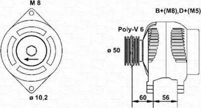 Magneti Marelli 943356539010 - Alternator autospares.lv