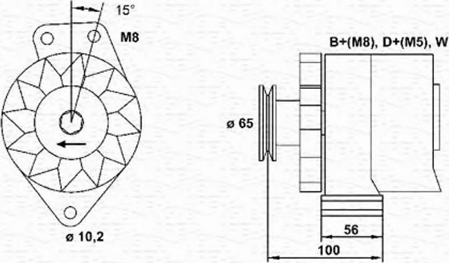 Magneti Marelli 943356675010 - Alternator autospares.lv