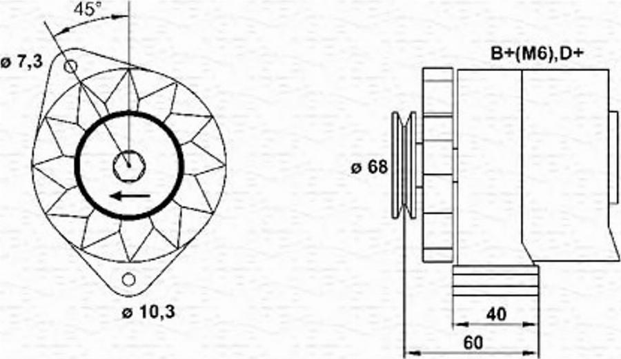 Magneti Marelli 943356150010 - Alternator autospares.lv