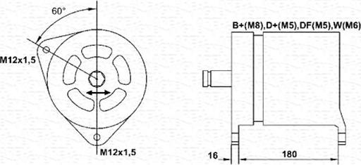 Magneti Marelli 943356229010 - Alternator autospares.lv