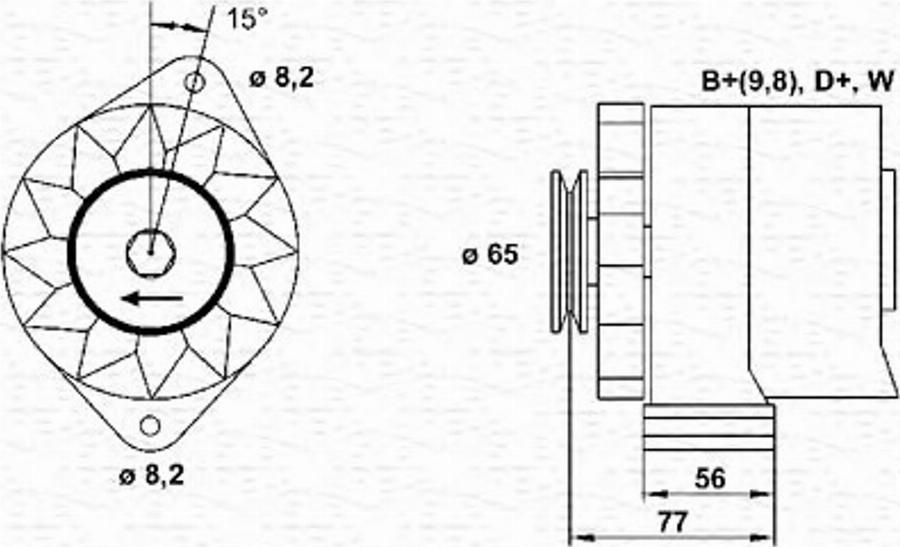 Magneti Marelli 943356701010 - Alternator autospares.lv