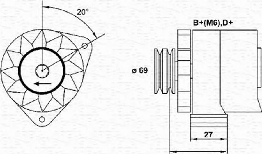 Magneti Marelli 943356720010 - Alternator autospares.lv