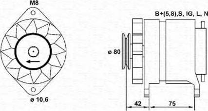 Magneti Marelli 943311230010 - Alternator autospares.lv