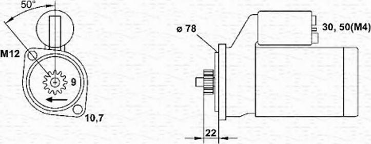 Magneti Marelli 943241142010 - Starter autospares.lv