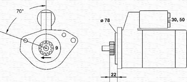 Magneti Marelli 943254002010 - Starter autospares.lv