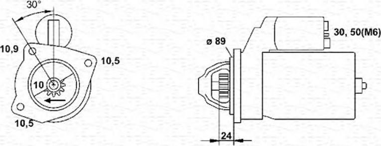 Magneti Marelli 943251457010 - Starter autospares.lv