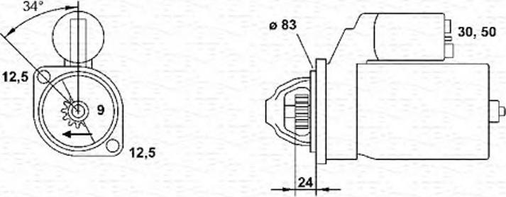 Magneti Marelli 943251408010 - Starter autospares.lv