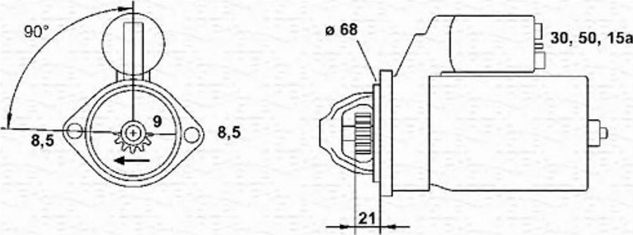 Magneti Marelli 943251439010 - Starter autospares.lv