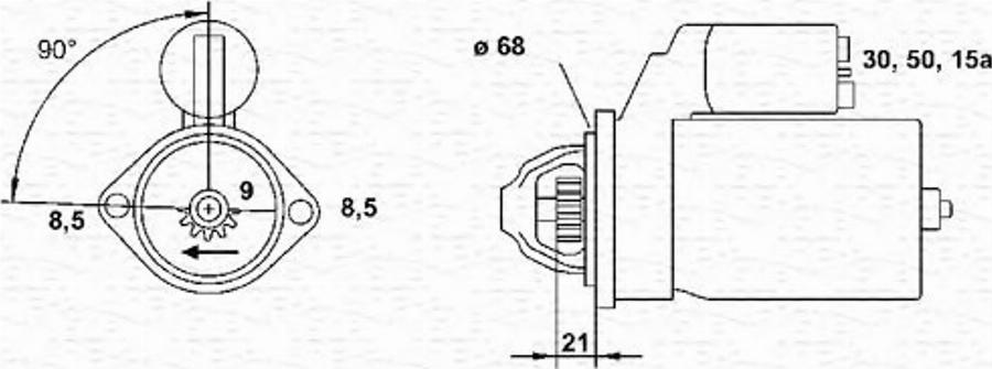 Magneti Marelli 943251613010 - Starter autospares.lv