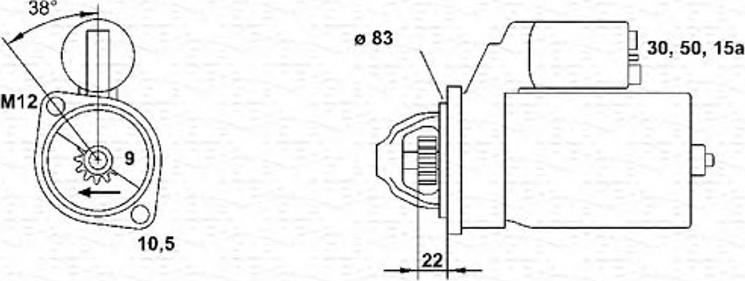 Magneti Marelli 943251139010 - Starter autospares.lv