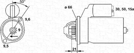 Magneti Marelli 943251895010 - Starter autospares.lv