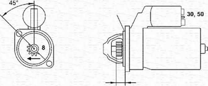 Magneti Marelli 943251896010 - Starter autospares.lv