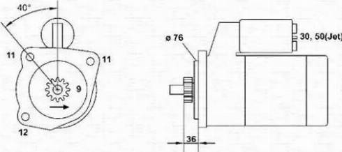 Magneti Marelli 943251326010 - Starter autospares.lv