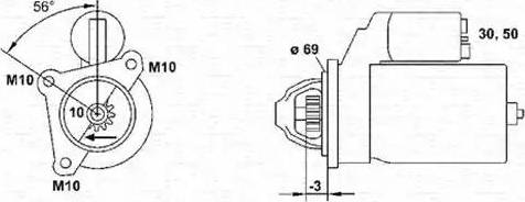 Magneti Marelli 943253101010 - Starter autospares.lv