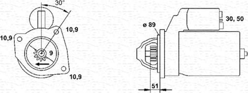 Magneti Marelli 943252244010 - Starter autospares.lv