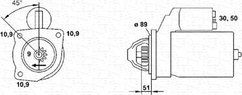 Magneti Marelli 943252207010 - Starter autospares.lv