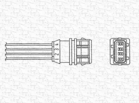 Magneti Marelli 460000124010 - Lambda Sensor autospares.lv