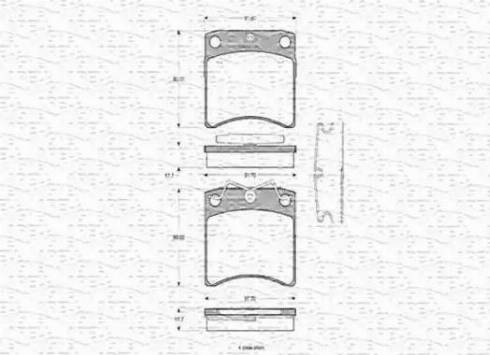 Magneti Marelli 363702160315 - Brake Pad Set, disc brake autospares.lv