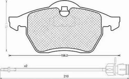 Magneti Marelli 430216170311 - Brake Pad Set, disc brake autospares.lv