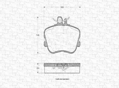 Magneti Marelli 430216170337 - Brake Pad Set, disc brake autospares.lv