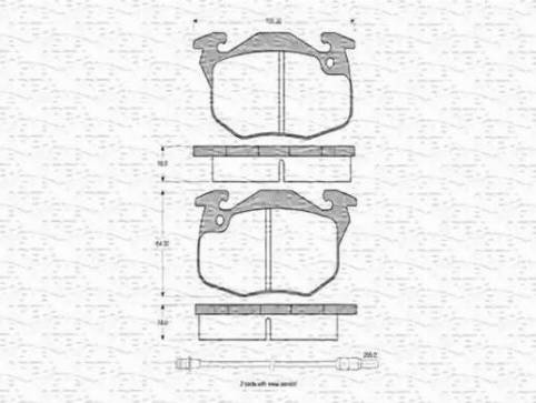 Magneti Marelli 430216170214 - Brake Pad Set, disc brake autospares.lv