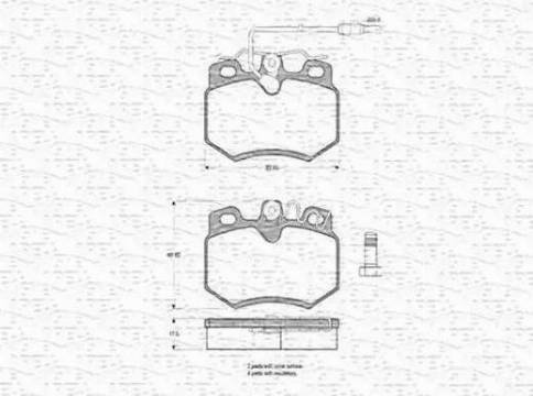 Magneti Marelli 430216170213 - Brake Pad Set, disc brake autospares.lv