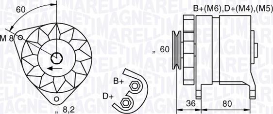 Magneti Marelli 054022604010 - Alternator autospares.lv