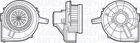 Magneti Marelli 069412667010 - Interior Blower autospares.lv