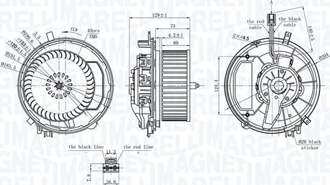 Magneti Marelli 069412245010 - Interior Blower autospares.lv