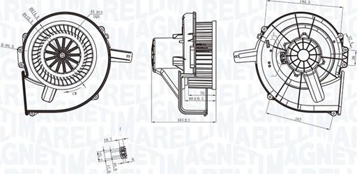 Magneti Marelli 069412211010 - Interior Blower autospares.lv