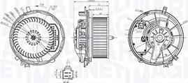 Magneti Marelli 069412769010 - Interior Blower autospares.lv