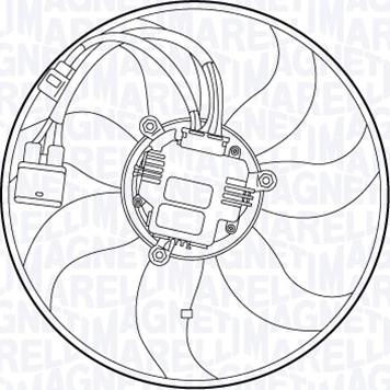 Magneti Marelli 069422555010 - Fan, radiator autospares.lv