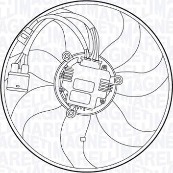 Magneti Marelli 069422557010 - Fan, radiator autospares.lv