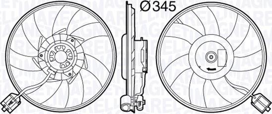 Magneti Marelli 069422587010 - Fan, radiator autospares.lv