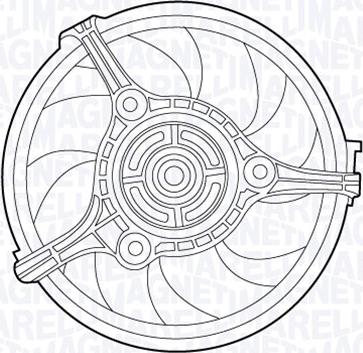 Magneti Marelli 069422527010 - Fan, radiator autospares.lv