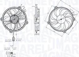 Magneti Marelli 069422855010 - Fan, radiator autospares.lv