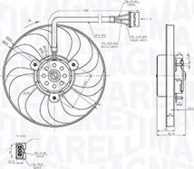 Magneti Marelli 069422883010 - Fan, radiator autospares.lv