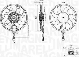 Magneti Marelli 069422882010 - Fan, radiator autospares.lv