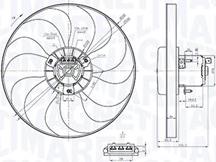 Magneti Marelli 069422879010 - Fan, radiator autospares.lv