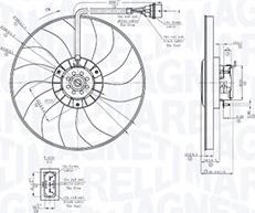 Magneti Marelli 069422878010 - Fan, radiator autospares.lv