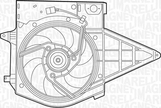 Magneti Marelli 069422392010 - Fan, radiator autospares.lv