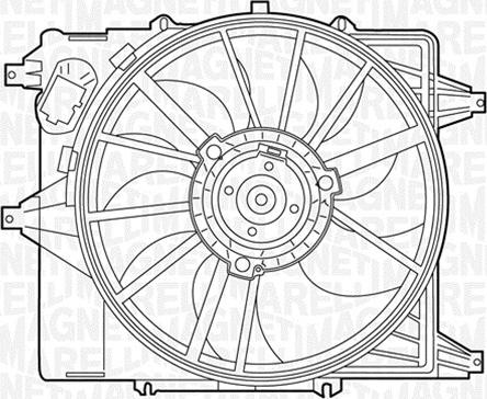 Magneti Marelli 069422345010 - Fan, radiator autospares.lv