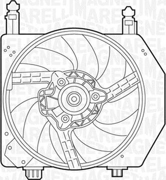 Magneti Marelli 069422305010 - Fan, radiator autospares.lv