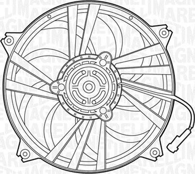 Magneti Marelli 069422300010 - Fan, radiator autospares.lv