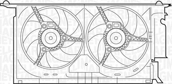 Magneti Marelli 069422285010 - Fan, radiator autospares.lv